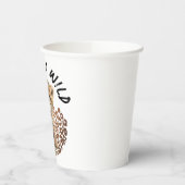 Gobelets En Papier Safari Leopard Anniversaire Wild One Two Wild Part (Gauche)