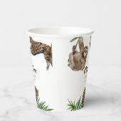 Gobelets En Papier Safari moderne sauvage un 1er anniversaire (Gauche)