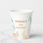 Gobelets En Papier Safari Wild Animals 2nd Birthday (Recto)