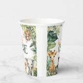 Gobelets En Papier Safari WILD ONE 1ère Coupe de fête d'anniversaire (Droite)