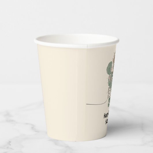 Gobelets En Papier Safari Wild One Giraffe Animal Anniversaire (Droite)