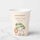 Gobelets En Papier Safari Wild Un Anniversaire (Verso)