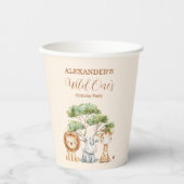 Gobelets En Papier Safari Wild Un Anniversaire (Recto)