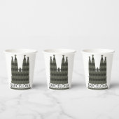 Gobelets En Papier Sagrada Familia Barcelona Skyline