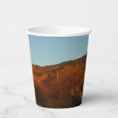 Gobelets En Papier Saguaro Sunset I Arizona Désert Paysage (Gauche)