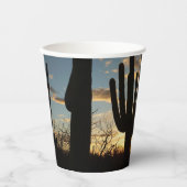 Gobelets En Papier Saguaro Sunset II Arizona (Recto)