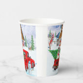 Gobelets En Papier Saint Bernard Chien dans la livraison de Noël Cami (Droite)