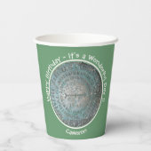 Gobelets En Papier Saint Regis Mountain USGS Points de référence (Verso)