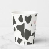 Gobelets En Papier Saint Vache Je suis un rose En vichy fleuri Annive (Droite)