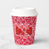 Gobelets En Papier Saint Valentin Amour (Recto)