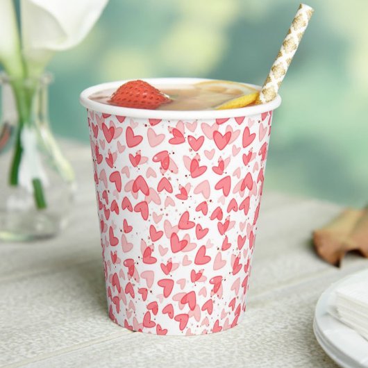 Gobelets En Papier Saint-Valentin chéri