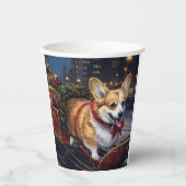 Gobelets En Papier Saison de Noël de Corgi (Recto)