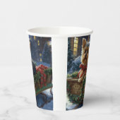 Gobelets En Papier Saison de Noël du Yorkshire Terrier (Gauche)