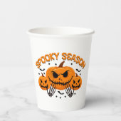 Gobelets En Papier Saison éffrayante (Verso)