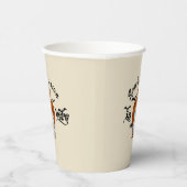 Gobelets En Papier saison éffrayante ici drôle halloween (Droite)