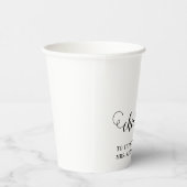 Gobelets En Papier Salue Mariée À Être Mariage (Droite)