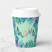 Gobelets En Papier Salutation Aloha (Recto)