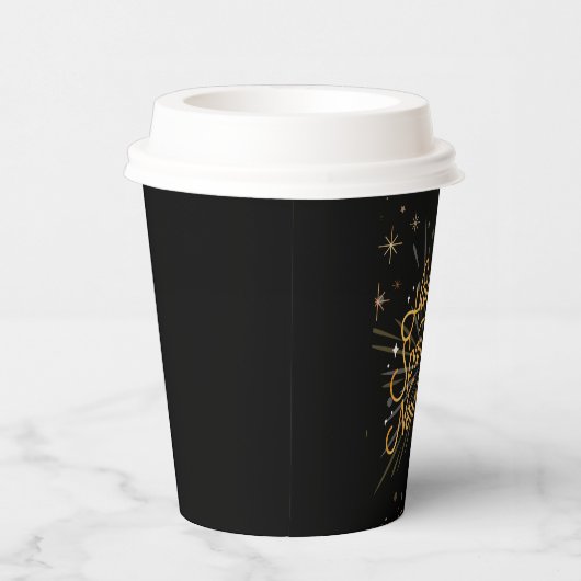 Gobelets En Papier Salutations au Nouvel An : Fêtons ensemble ! (Droite)