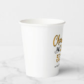 Gobelets En Papier Salutations aux bières 50e anniversaire (Droite)