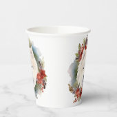 Gobelets En Papier Samoyed Christmas Wreath Festive Pup (Gauche)