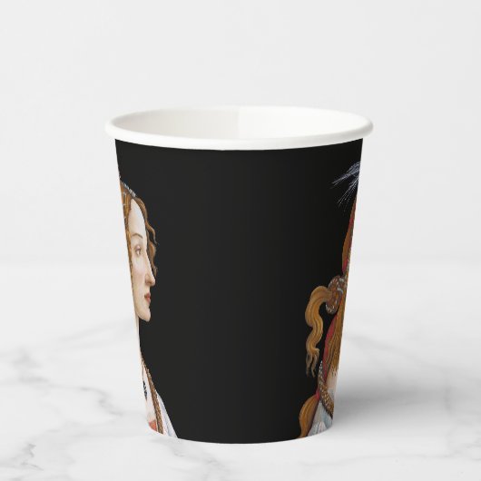 Gobelets En Papier Sandro Botticelli - Portrait de Simonetta Vespucci (Gauche)