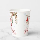 Gobelets En Papier Santa Baby Noël Bébé Shower d'hiver (Gauche)