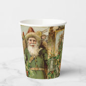 Gobelets En Papier Santa Claus Noël Antiquité Belle Art (Gauche)