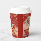 Gobelets En Papier Santas (Gauche)