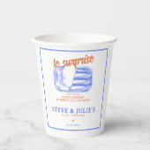 Gobelets En Papier Sardines Françaises Modernes Tasses En Papier Pois (Recto)