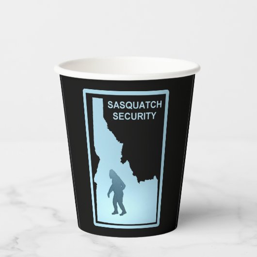 Gobelets En Papier Sasquatch Security - Idaho (Recto)
