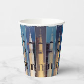 Gobelets En Papier Saturn V Moon Rocket lance des tasses de papier (Gauche)