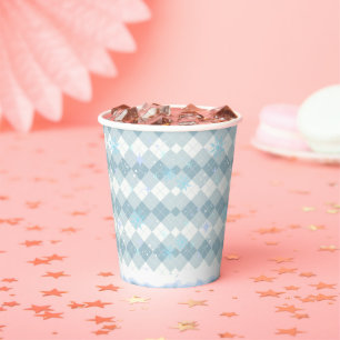 Gobelets En Papier Saupoudrer de cacao chaud Baby shower de flocons d