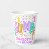 Gobelets En Papier Sauter Coupes de papier d'anniversaire (Verso)