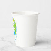 Gobelets En Papier Sauvez Le Jour des terres Planète (Gauche)