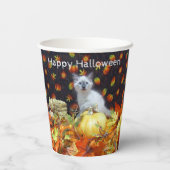 Gobelets En Papier Savannah's Fall / Automne / Halloween Cat Party (Verso)