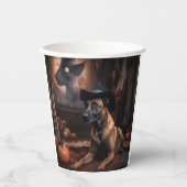 Gobelets En Papier Scandale d'Halloween Citrouille (Recto)