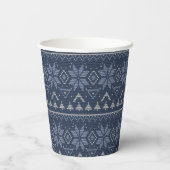 Gobelets En Papier Scandinave, tasse de papier tricot (Verso)