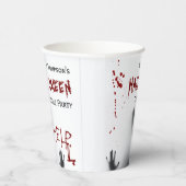 Gobelets En Papier Scary Bloody Halloween Costume Party Blanc (Droite)
