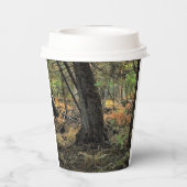 Gobelets En Papier Scène de forêt automnale (Verso)