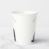 Gobelets En Papier Scène de la Nativité Joyeux voeux de Noël (Gauche)