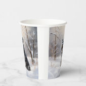 Gobelets En Papier Schnauzer Miniature Laisser neiger Noël (Droite)