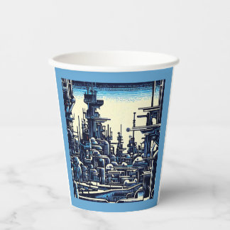 Gobelets En Papier Sciage urbain futuriste SF 4