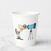 Gobelets En Papier Scientifique en astronomie télescope Humour scient (Recto)