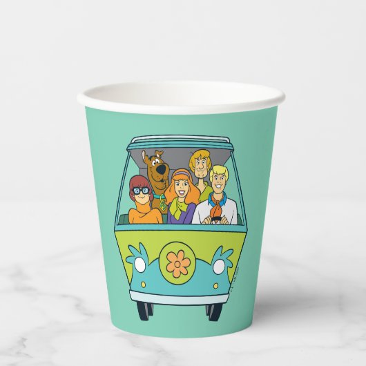 Gobelets En Papier Scooby-Doo & Gang Mystery Machine (Recto)