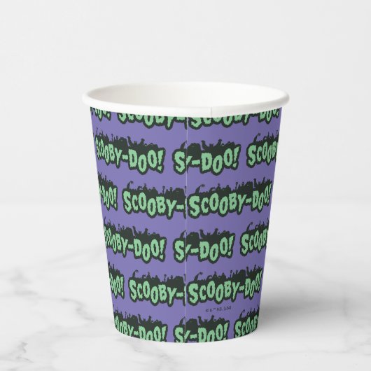 Gobelets En Papier Scooby-Doo ! Logo Monster Silhouette (Droite)