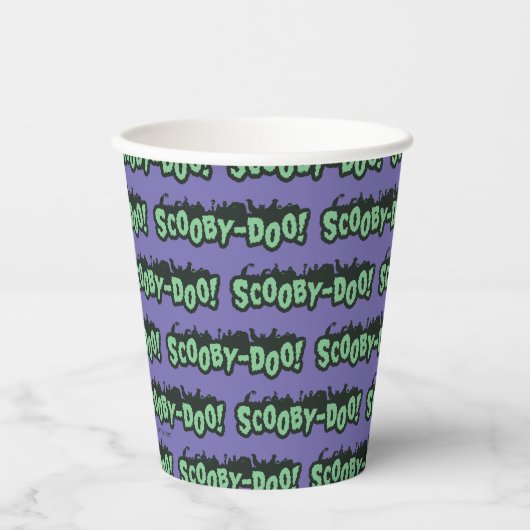Gobelets En Papier Scooby-Doo ! Logo Monster Silhouette (Recto)