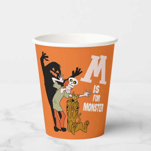 Gobelets En Papier Scooby-Doo | M est pour Monster (Recto)
