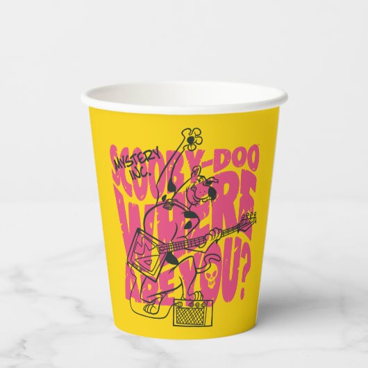 Gobelets En Papier Scooby Doo Où Es-Tu Punk Guitar Riff (Verso)