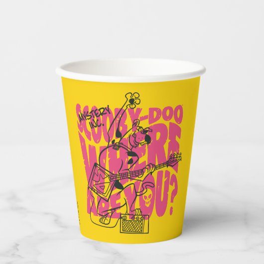 Gobelets En Papier Scooby Doo Où Es-Tu Punk Guitar Riff (Recto)