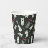 Gobelets En Papier Scooby Doo Punk Guitare et Motif Amp (Verso)